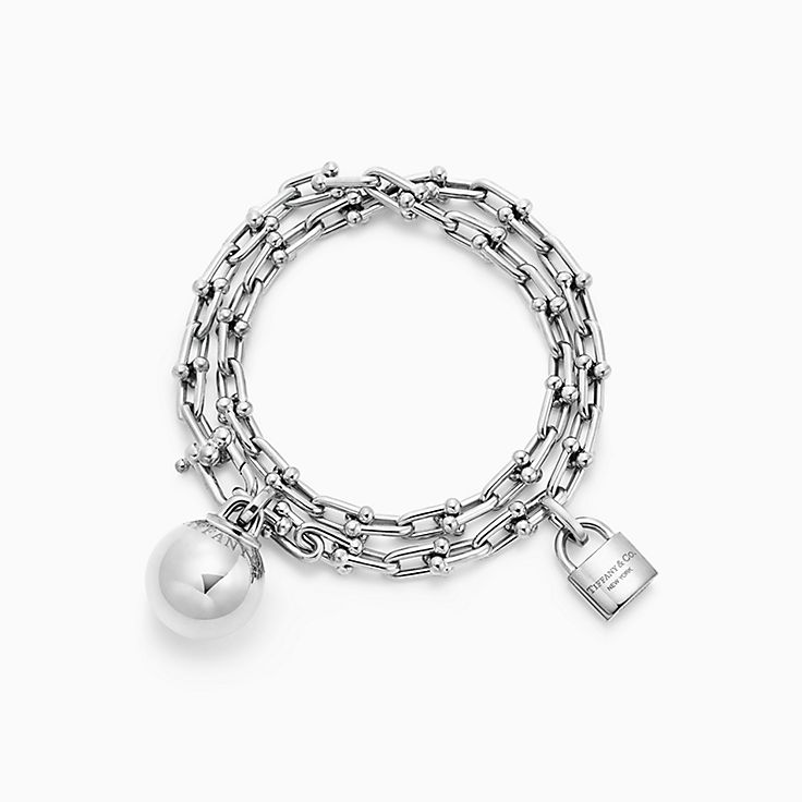 Femmes 925 Sterling Silver Dangle Perle Argent Chaîne Bracelet Bracelet 8.25-9.25" 